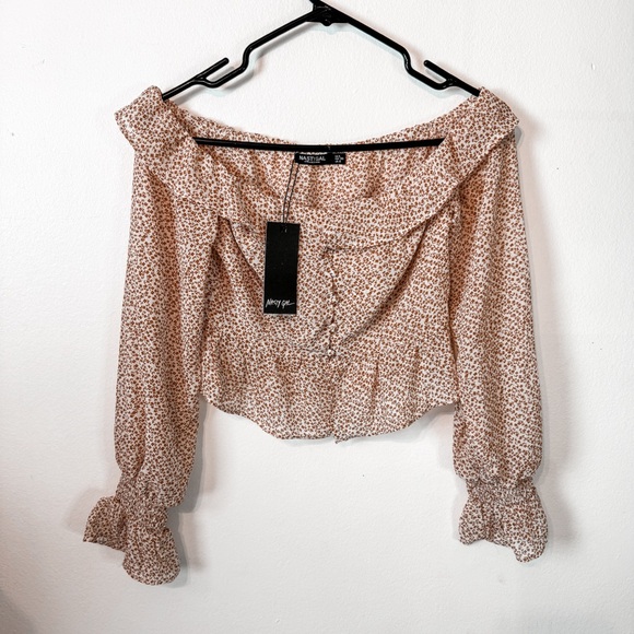 NASTY GAL BARDOT CROP TOP NWT - Picture 5 of 9